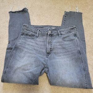 Old Navy Mid Rise Vintage Slim Size 10 Black Washed Jeans